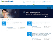 Tablet Screenshot of mentorhealth.com